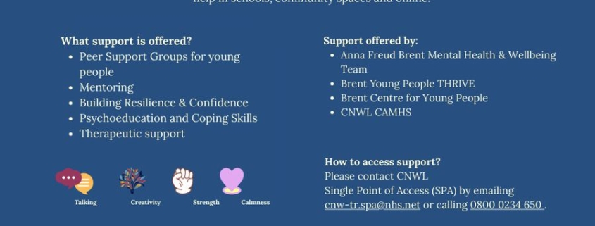 LYRA – Local Young People's Resources & Advice mental health and wellbeing service flyer